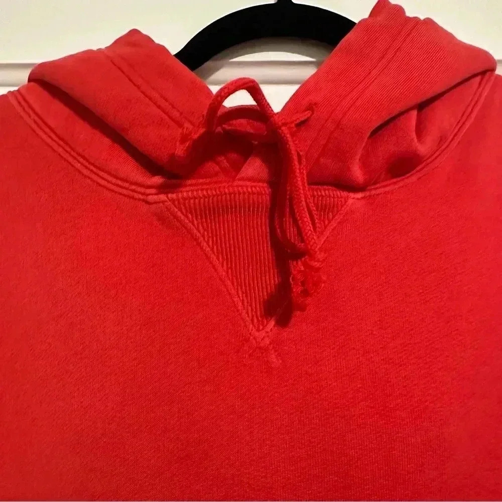 RRL Ralph Lauren Red Fleece Lined Mens Hoodie Size M NWT $265 - Picture 3 of 11
